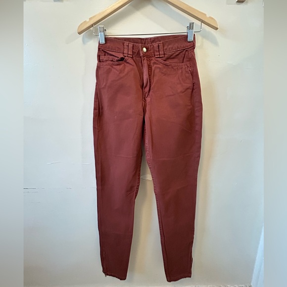 Brown Cigarette Pants (American Apparel) - Picture 1 of 4